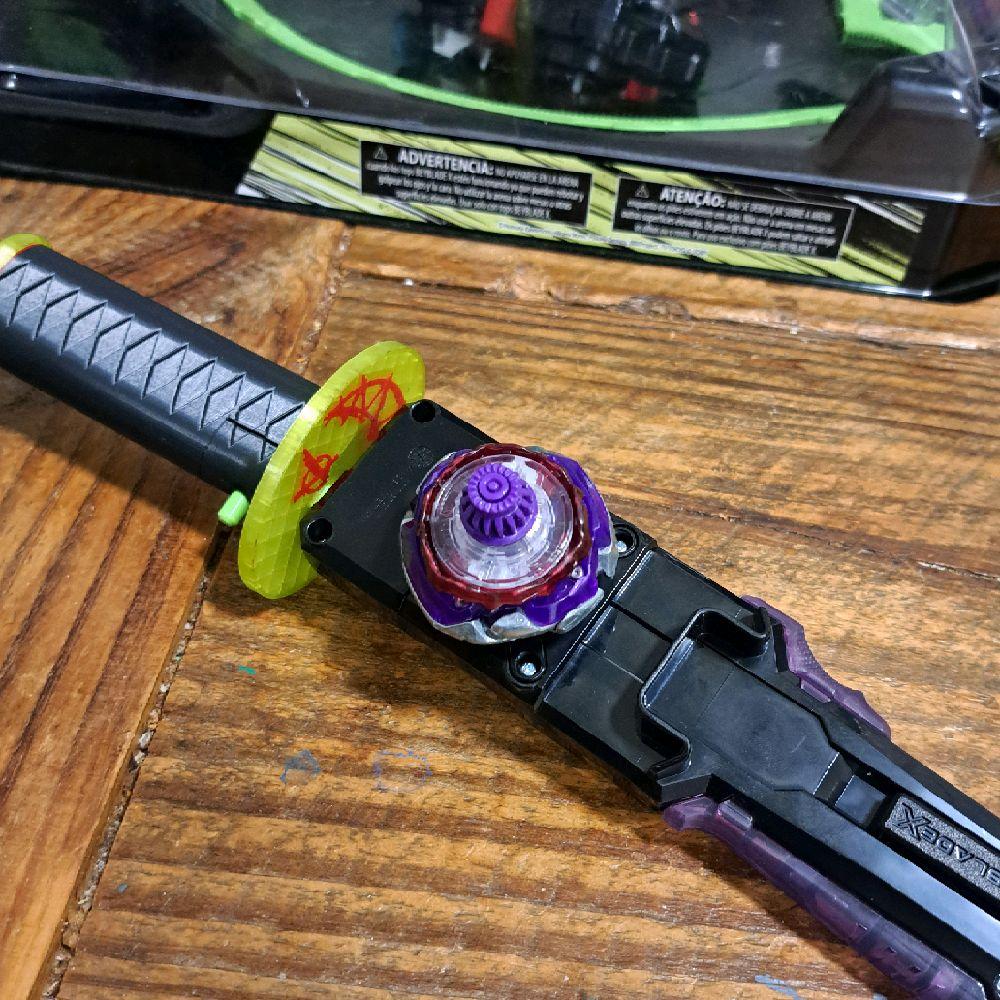 Samurai Saber "Riptana" Ripcord Grip-Beyblade X Launchers.