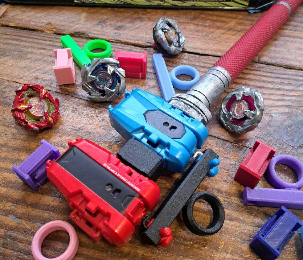Beyblade Dual String Launcher Adapter and Ripcord Grip