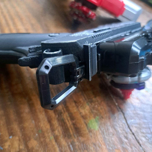 Ebony and Ivory Beyblade X Launcher-Ripcord and String Launcher Handle-Devil May Cry