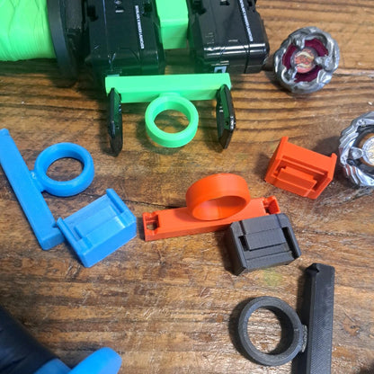 Beyblade X Dual Launcher Adapter and Ripcord Grip
