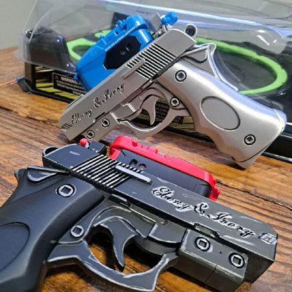 Ebony and Ivory Beyblade X Launcher-Ripcord and String Launcher Handle-Devil May Cry